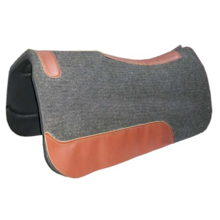 Wool Felt western saddle Pad 100% Merino Wool Felt style Equestrian Pads Saddles For Horses racing product at factory prices