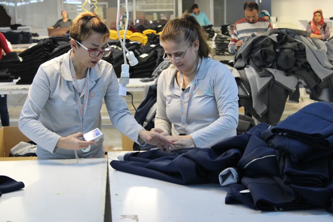 Проверка продукции в Азии-индейки одежды