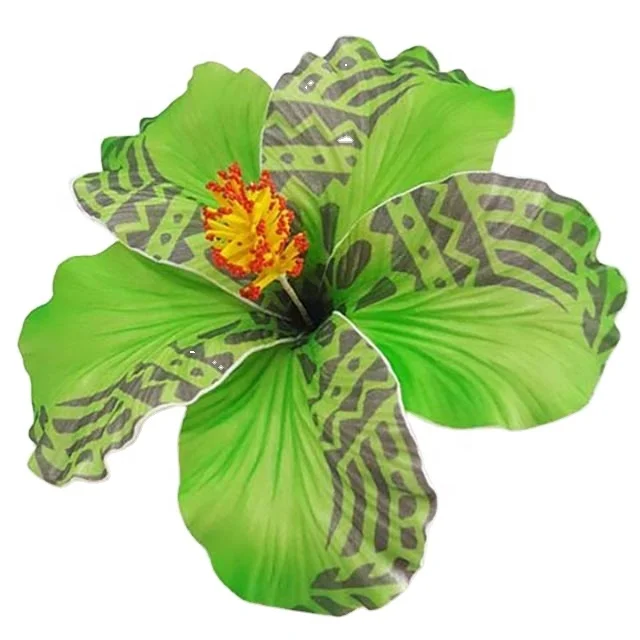 Best seller good quality Handcraft Handmade artificial hibiscus foam flower with special tattoo and color pattern