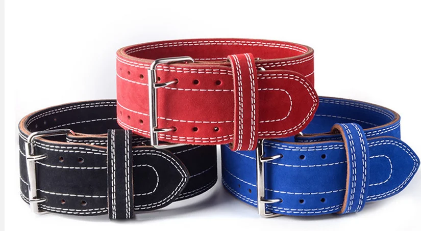 Пояс из коричневой кожи для тяжелой атлетики