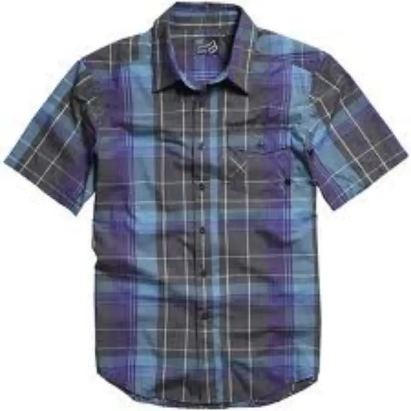 Cotton Men shirt plaid woven cotton half sleeve hi fashion shirts fine combed organic cotton madras check shirts