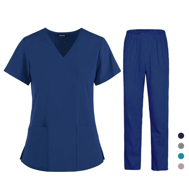 2022 Unisex XL Spandex Scrub Sets High Quality Hospital Nurse Uniforms Custom Logo OEM Model Number Cheap Price Doctors Medic