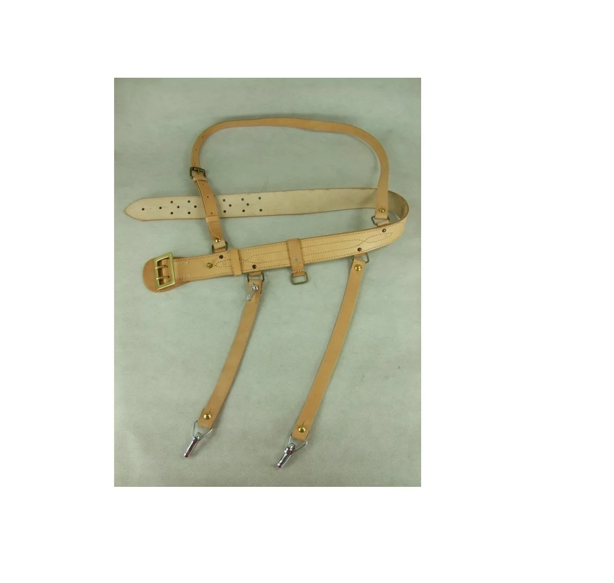 
Sam Brown Cross Belt Genuine Leather Police Duty Belt / Military Police Duty Belt / Navy Duty Belts 