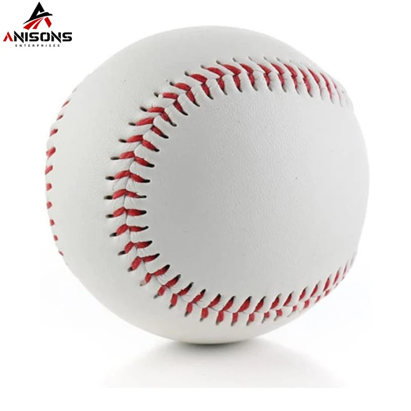  Официальная Лига матч Пользовательский логотип Утяжеленные меховые базовые шарики белый мяч тренировочный бейсбольный