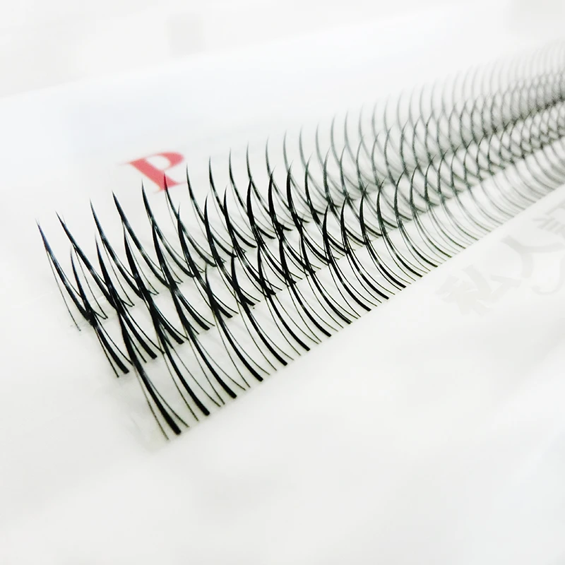 wholesale 0.03 0. 104d 10d 0.7 11mm dcurl pre-made fan eyelash extension fan 10 days