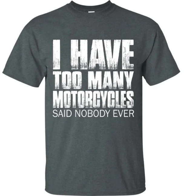 Wholesale 2021 Biker T-shirt Fashion Design Graphic Tees Mens Funny Motorbike 100% Cotton Man Motorcycle & Auto Racing