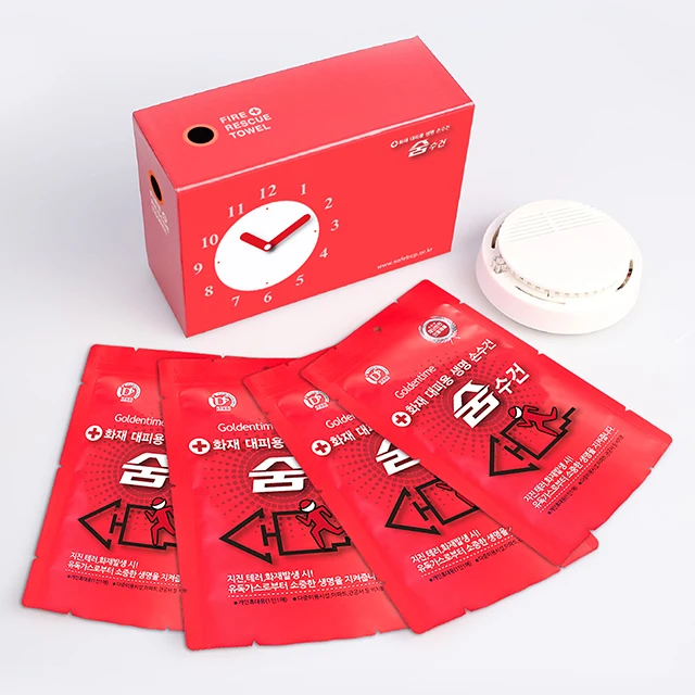 Корейское полотенце для защиты лица от мокрого огня для экстренных ситуаций, фильтр уровня KF94, дымонепроницаемый, антидымовой