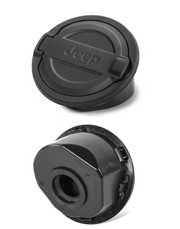 Car Exterior Accessories black gas tank cover fuel tank carbon fiber Gas Oil Tank Cover for JT JL