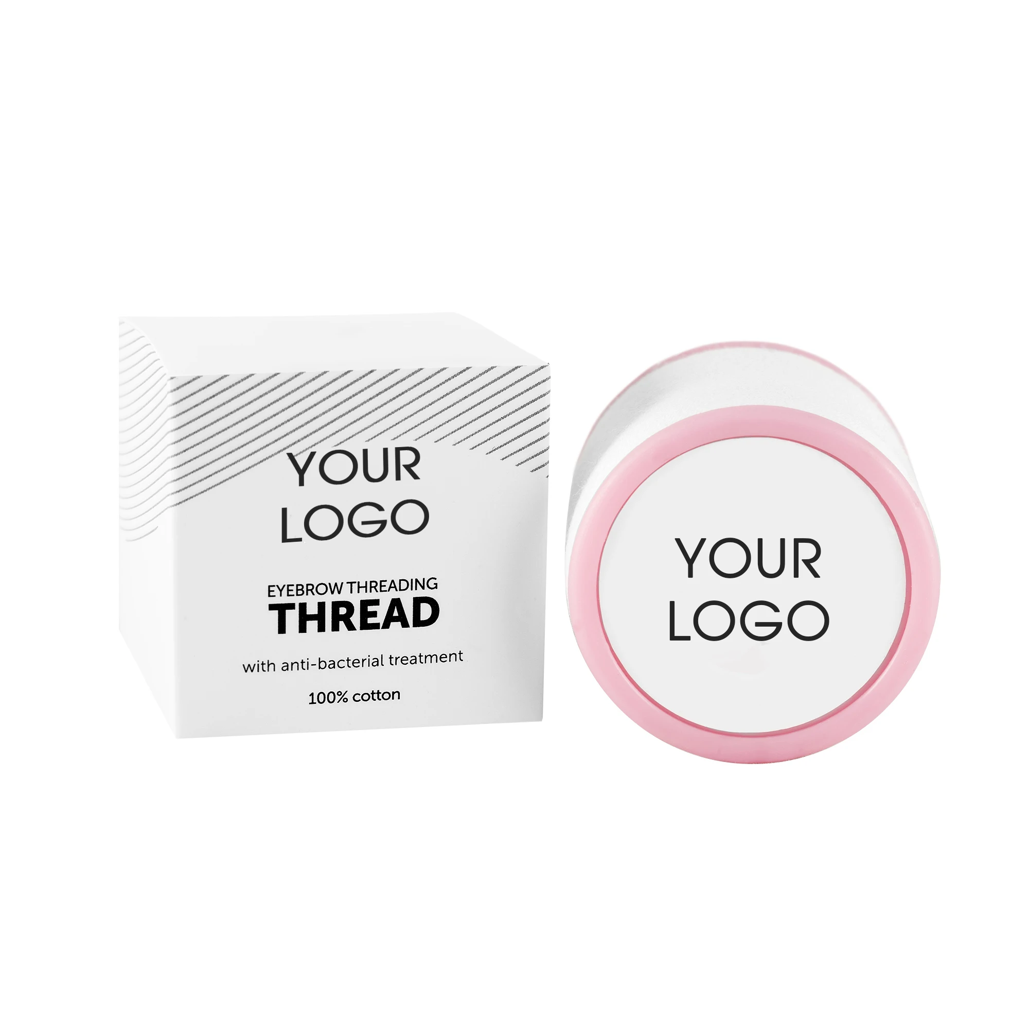 Eyebrow Threading 100% Cotton thread Henna Brow Treatment OEM White Private Label Wax Bean Shaping Salon Professional Best Grade