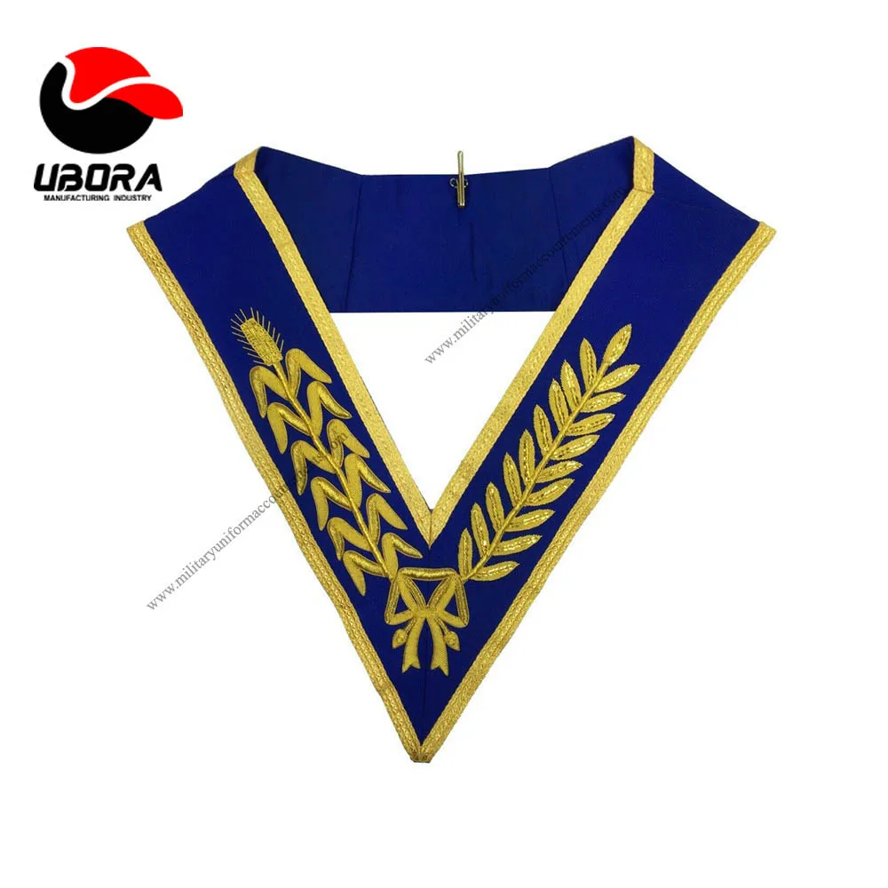 Воротник с металлической цепочкой Masonic Regalia Knight Templar золотистый на черном