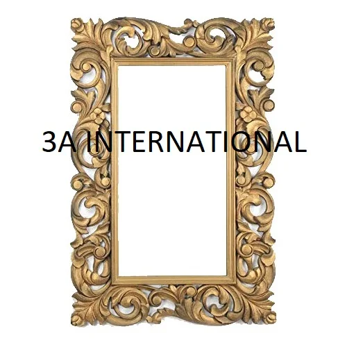 Antique Design Customized Shape and Size Gold Plated Wall Mirror Wall Mounted Mirror For Home Decoration