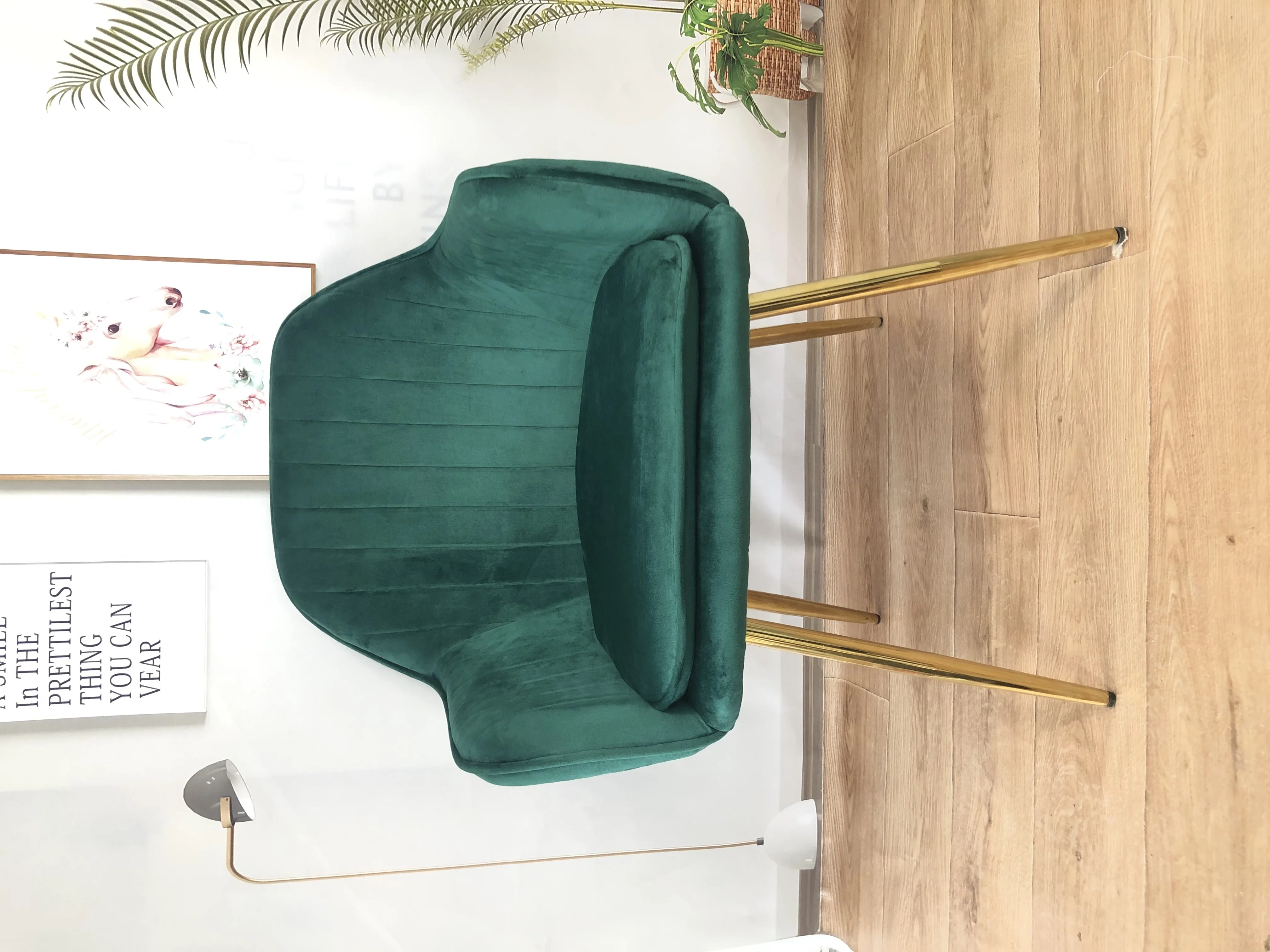 Home Furniture Modern Single Recliner Sofa Velvet Fabric Leisure Lounge Arm Chair Armchair for Living Room