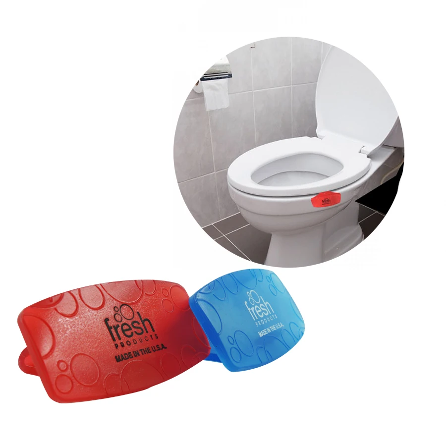 Top Product - Eco Bowl CLIP Fresher For Odors Eliminator - 12 screens/ box - BLUE/RED - Made in USA