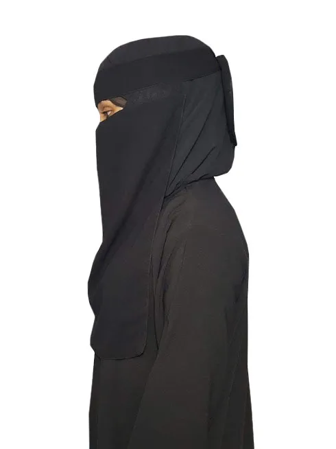 
Niqab Single Layer Veil Neqab Tie Back 
