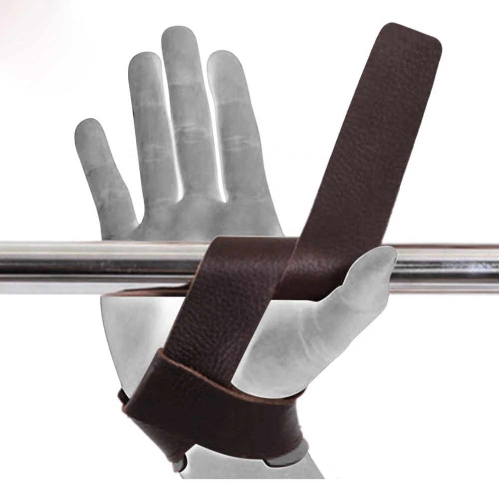
2020 Hot Seller Heavy duty New Leather lifting straps with heavy wrist support 