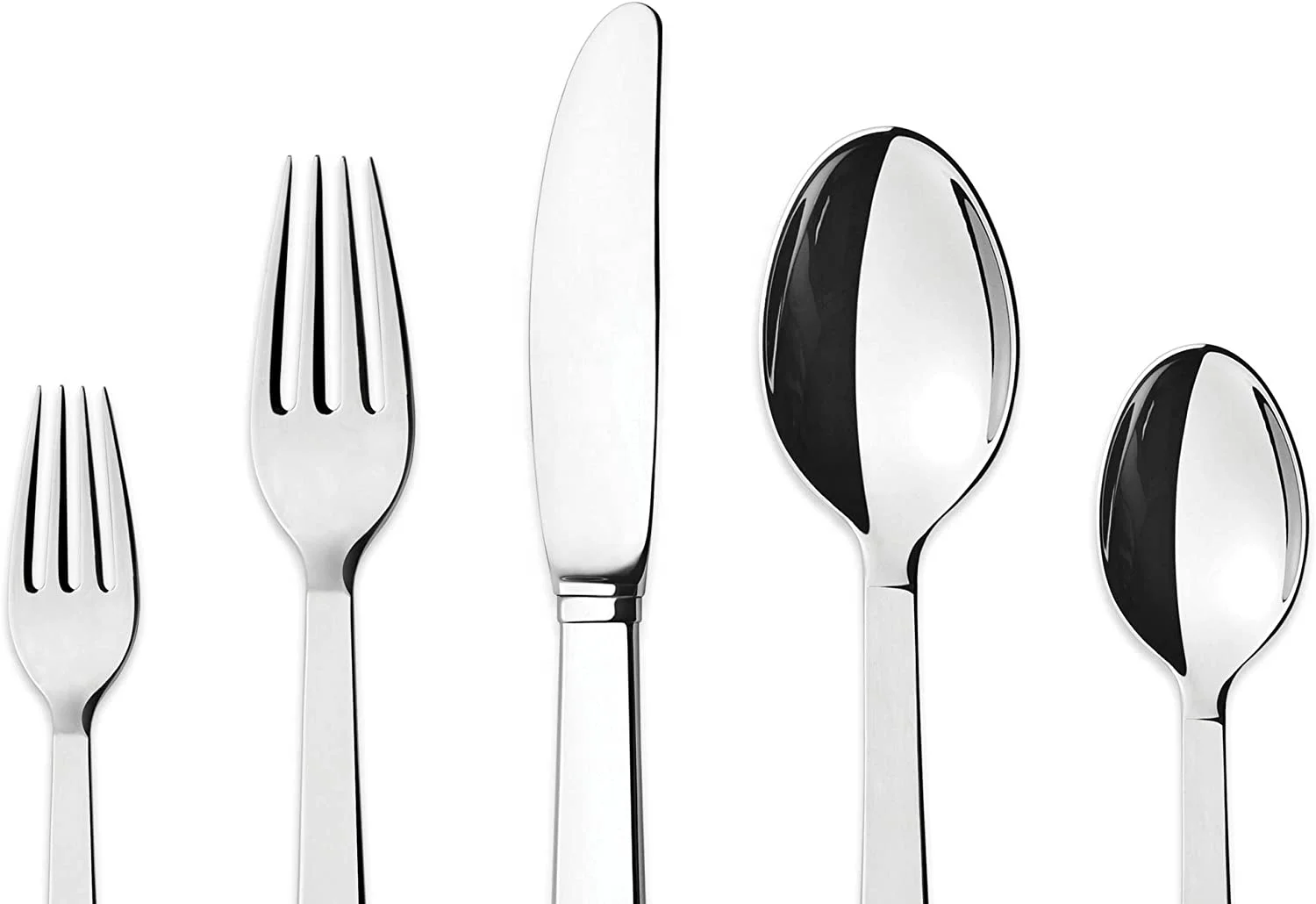 Brass Silver Plated Cutlery Dining Table Dinnerware Cutlery Set Luxury Design Brass Metal 5 Piece Cutlery Set Wholesale