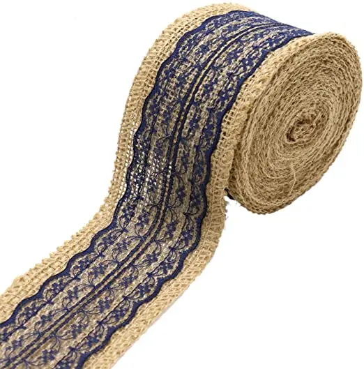 
Natural Jute Burlap Ribbon Rustic Vintage Wedding Decor Hessian Lace Jute Rolls & Ribbons From Bangladesh 