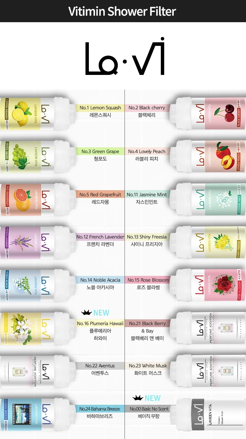 Special rose shower filter for body care Korea Shower Filter Aromatherapy Take a shower with the best fragrance and clean water