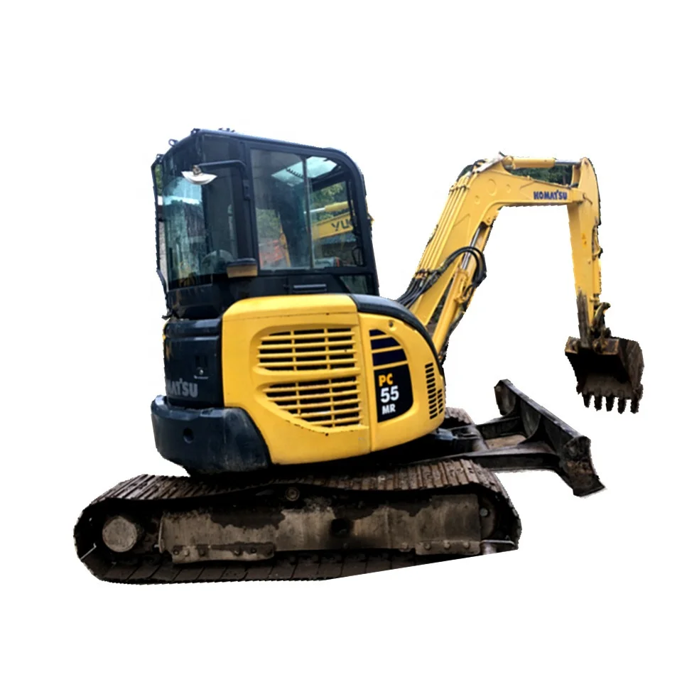 Japan made used Komatsu PC55MR-2 mini excavator used pc55/pc01/pc15 crawler excavator wholesale with spare parts