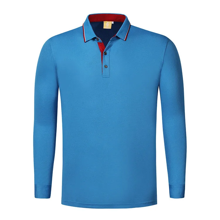 
Custom cotton plain long sleeve uniform polo shirt 