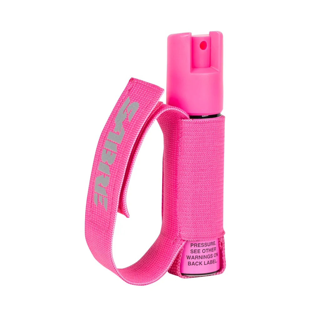 
SABRE Runner Pepper Gel With Adjustable Hand Strap, 35 Bursts (5X the Competition), 12-Foot (4-Meter) Range Pink 