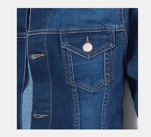 
Women Denim Jacket New Fashion Jacket Plus Size Short Standard Hiphop,denim Jacket Fur Filling Denim Shell Character Pattern 