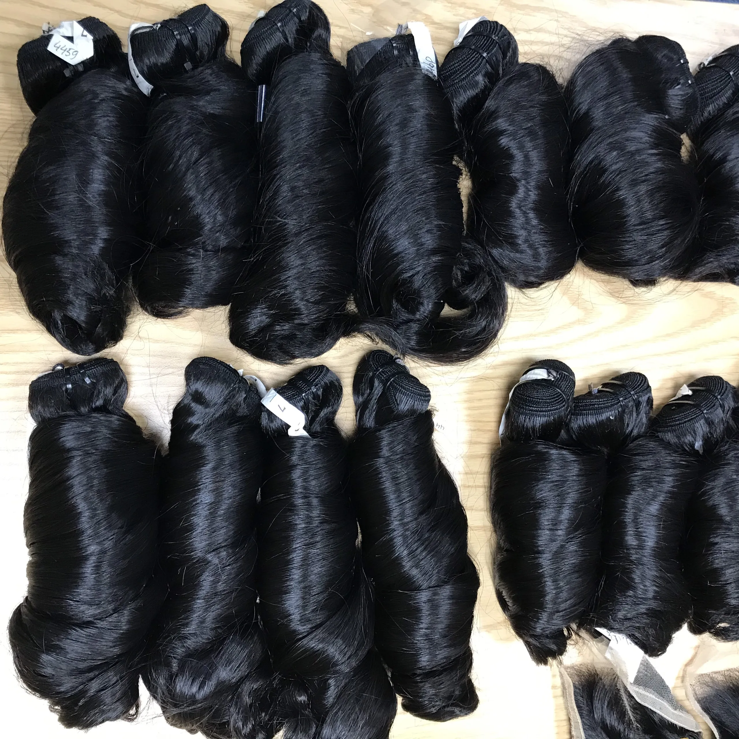 Глубокая волна 2 утка волос Связки 100% virgin волнистые волосы славянского типа из Белади