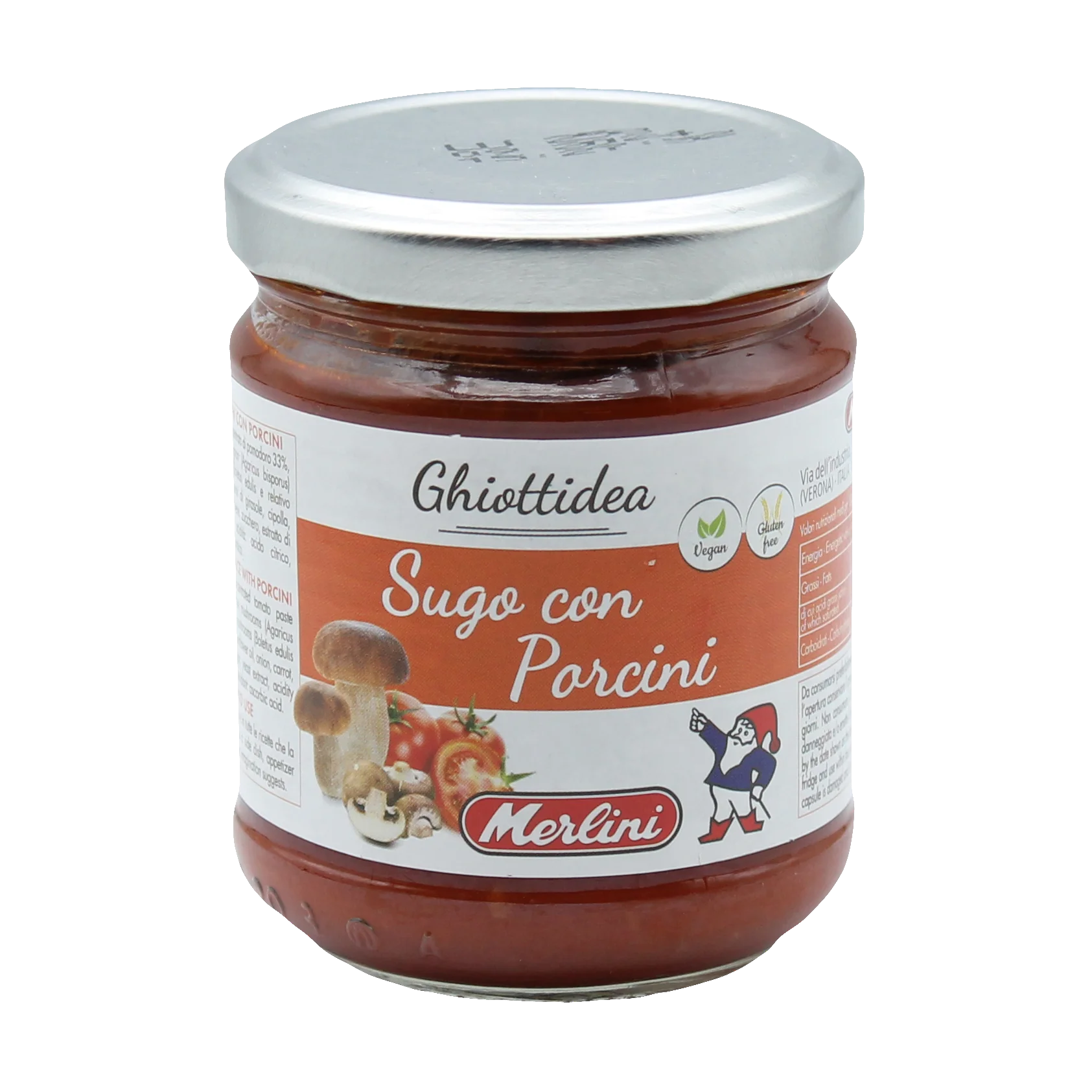 Tomatoes Sauce Made in Italy with Mushrooms 190g Canned Preserved in Jars,tomatoes 0.19 Kg Steamed Brc Ifs Sedex Salty Oil