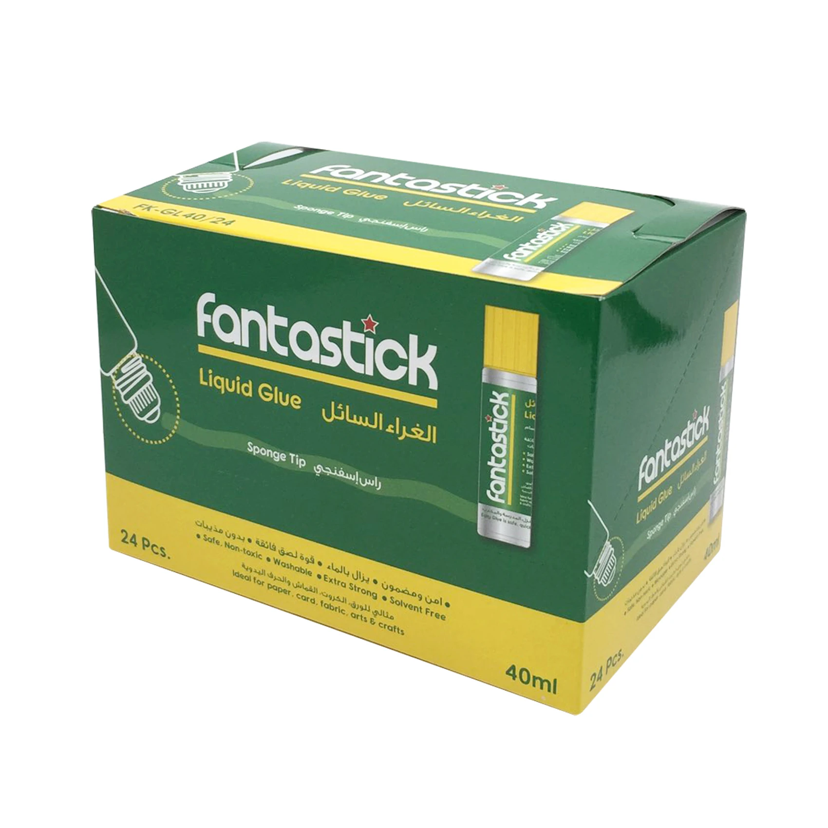 DIY Adhesive Top Quality Sponge Tip, Non-toxic Washable Extra Strong Solvent Free Liquid Glue suitable For home, school & office