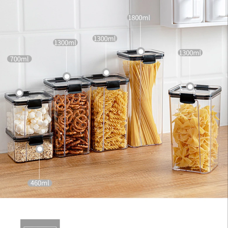 BPA free premium airtight stackable food containers plastic organizer food storage boxes bins lid storage container set