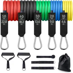 Высококачественные регулируемые эластичные ленты из натурального латекса с логотипом на заказ, 11 шт.