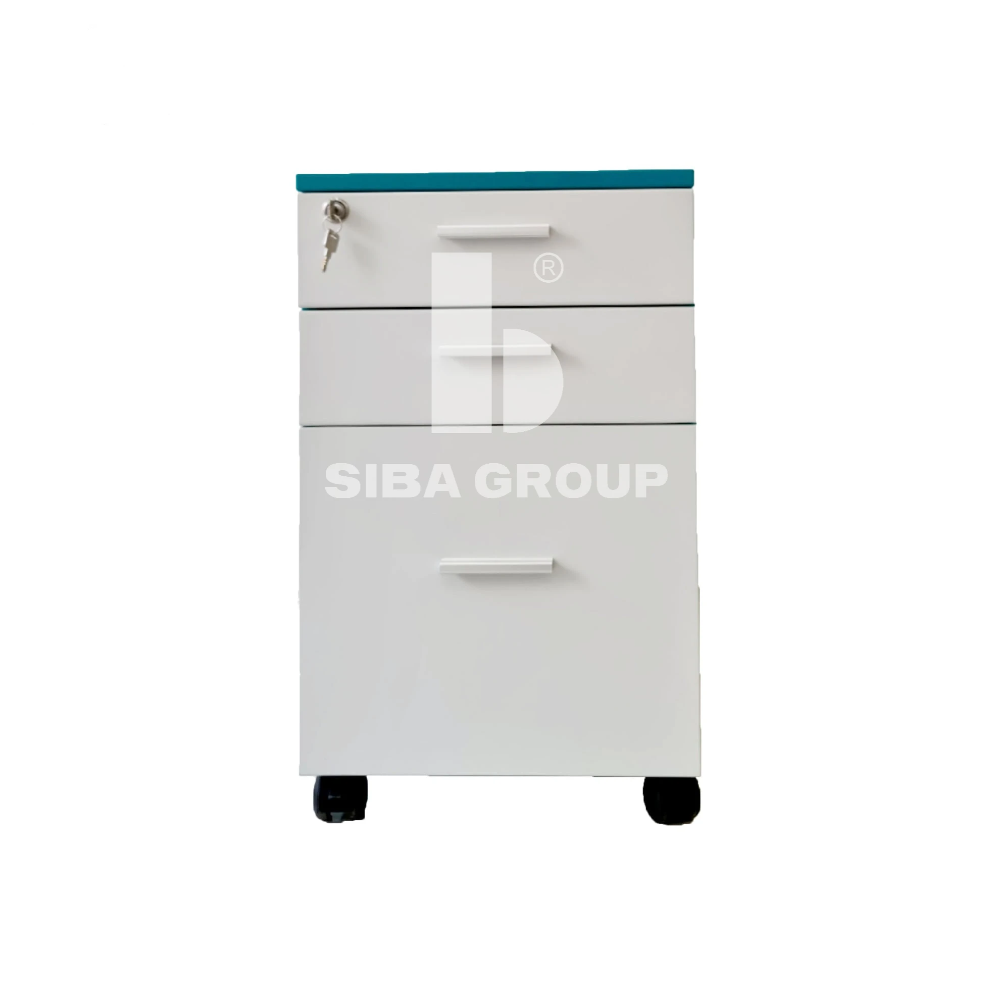 Hot Selling Storage Equipment Pedestal Metal Vertical Steel 3 Drawer Under Desk Movable Office Furniture Mobile File Cabinet