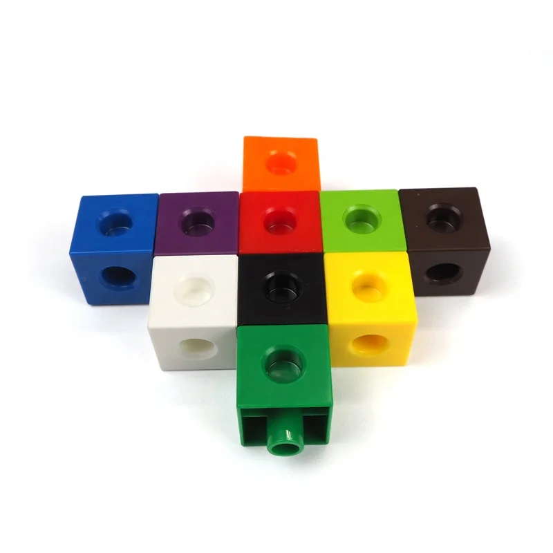 DIY Link Cube /Permutations / plastic building blocks / imagination teaching aids