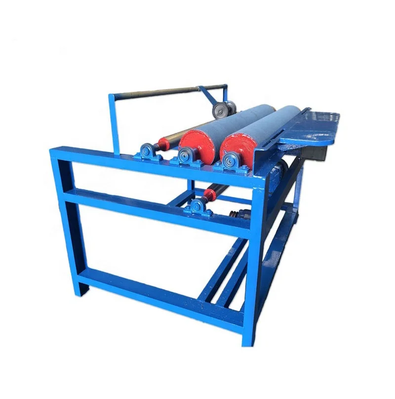 Non woven fabric winding machine roll with spare cutter and inspection
