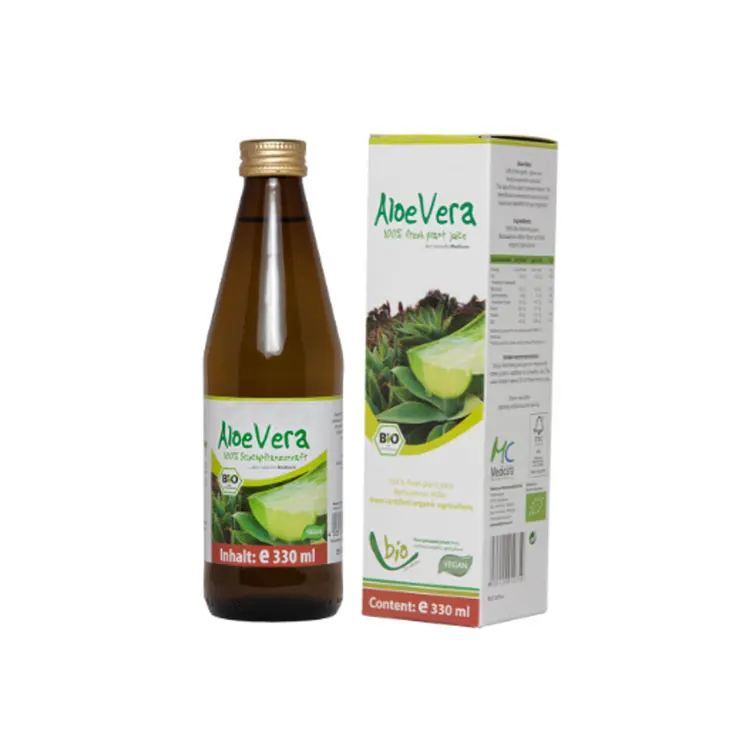 Контрактное производство OEM/OBM поставка, сделанная в Германии, Био/органический фруктовый сок алоэ вера 750 мл