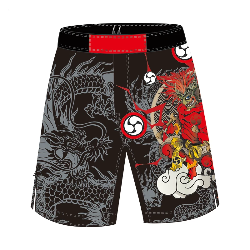 Custom Sublimated Kickboxing Martial Arts MMA Fighting Shorts rash guard muay thai shorts boxing shorts