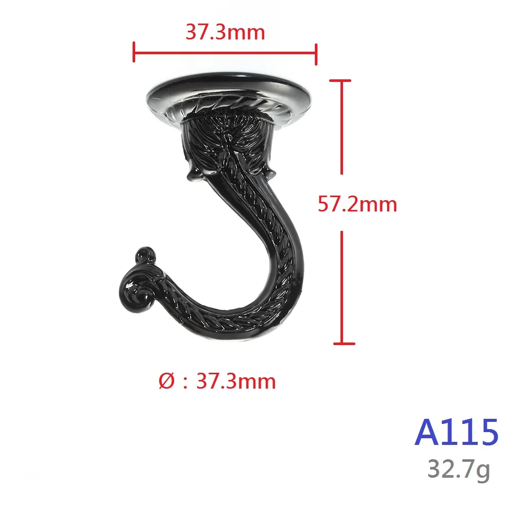 Metal Swag Ceiling Hooks for Hanging Plants in White