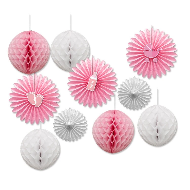 Honeycomb Paper Party Supplies for Baby Shower Decorations for Event Occasions