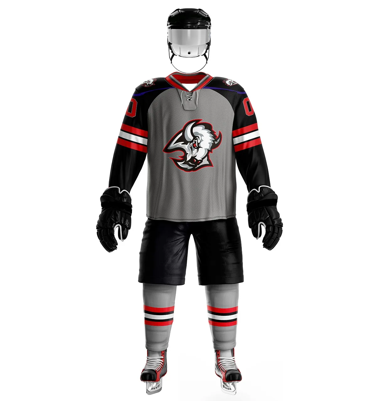 Оптовая продажа, дизайнерская дышащая тренировочная одежда, униформа для хоккея с шайбой