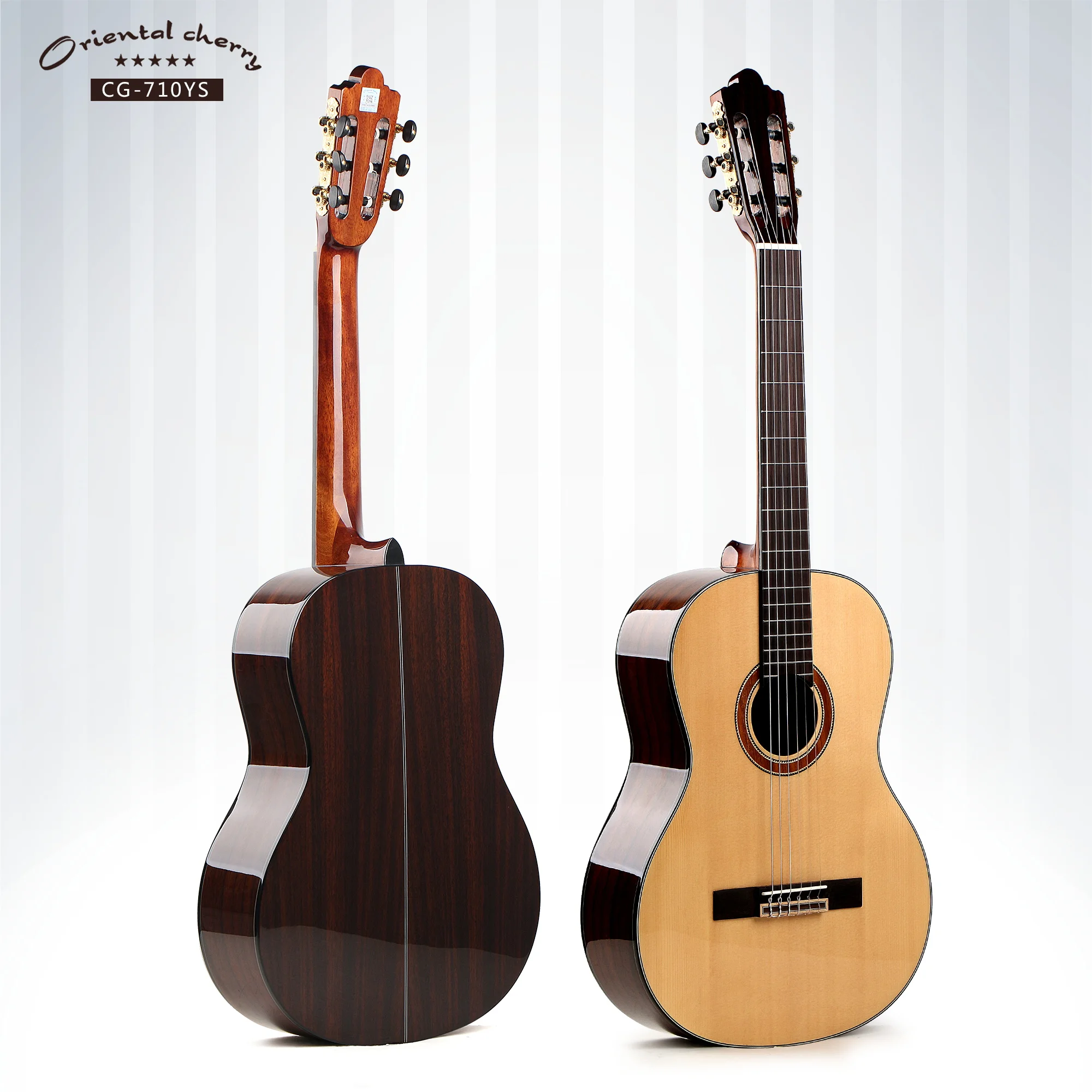 Top solid China manufacture hot selling 39 inch high quality handmade classical guitar professional musical instrument