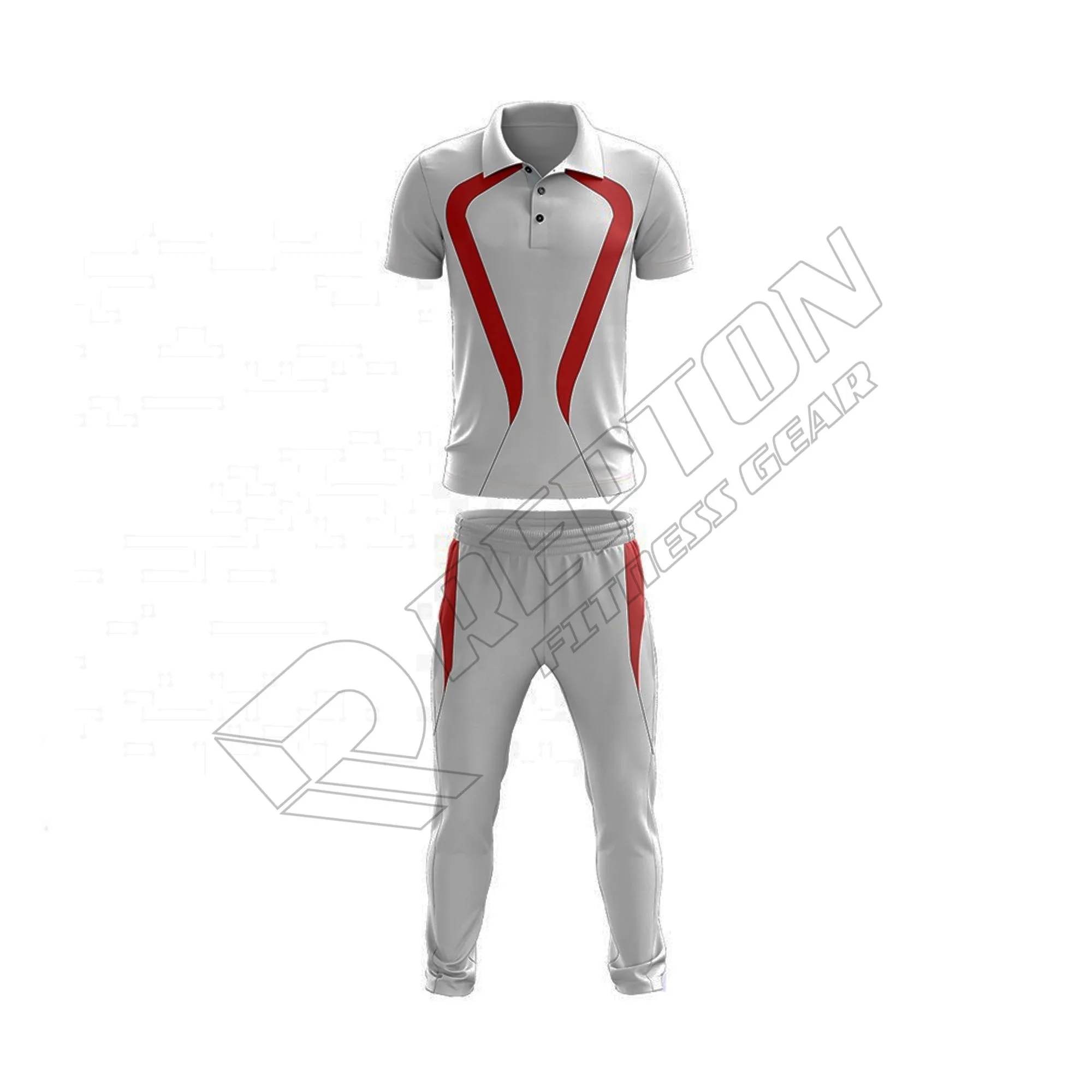 New Model 2023 Cricket Jersey Pattern Customize Design Uniforms Cricket Kits Sublimation REP-CU003 Customized Color PK