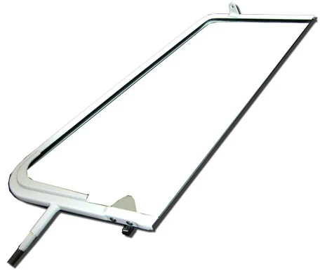 Quality 1/4 Vent Window Complete Kit Left Compatible with VW Type 2 Bus Split Screen 1950-1967 Paint in White