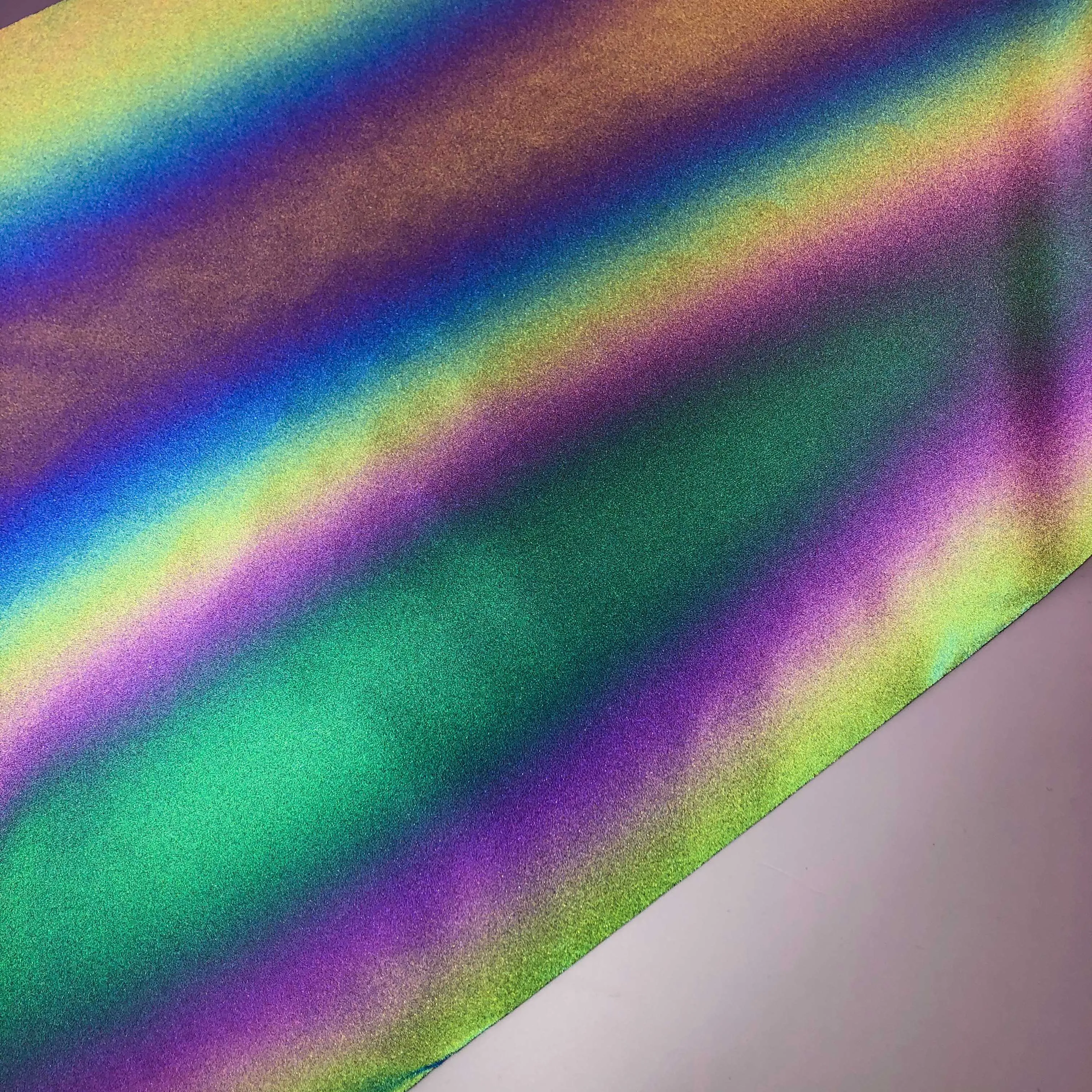Iridescent Reflective Fabric Holographic Rainbow fabric