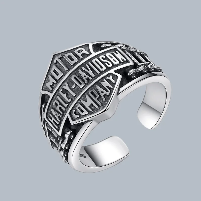 CRM20028  Ring Unique  Fun  Chunky  Thick Creative Design Gear europunk style retro rings for men and women