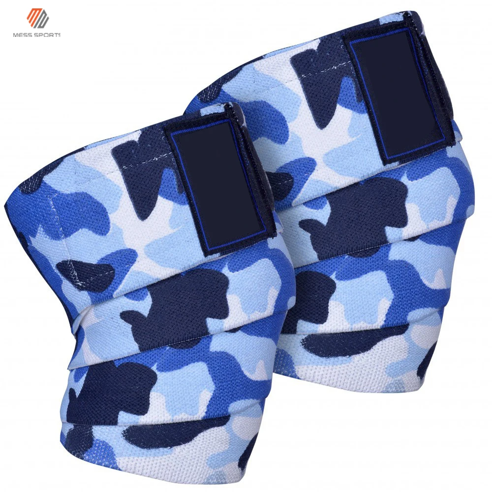 Manufacture Top New Weight Lifting Knee Wraps Neoprene Thick Compression Knee Wraps Support Weightlifting Knee Wraps