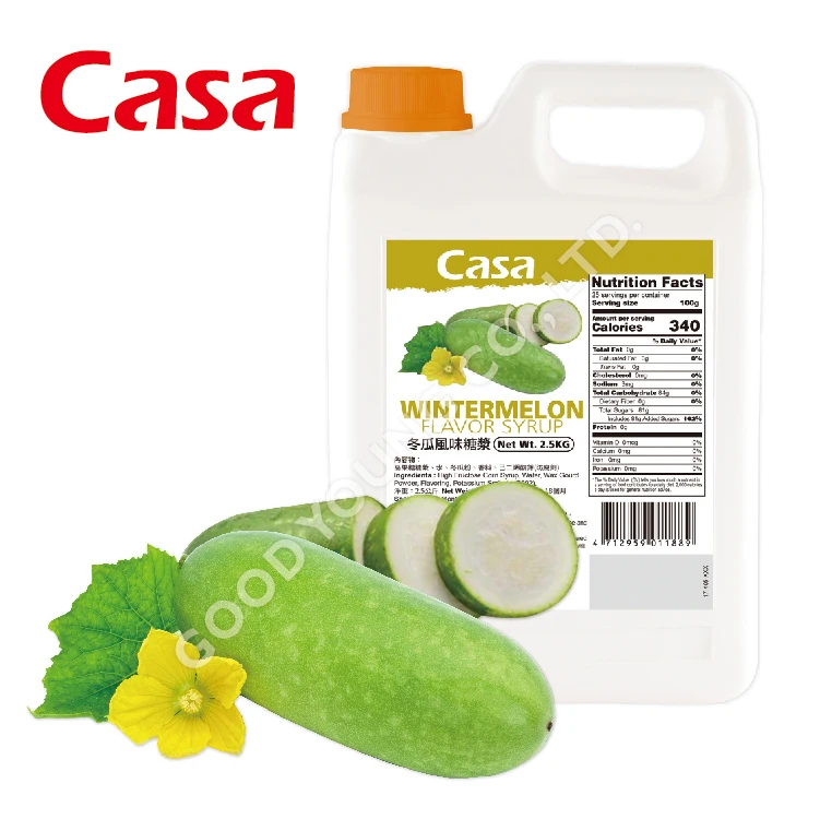 Good Young Tea Bubble Tea Ingredients for Boba Tea Shop Brown Sugar Winter Melon Flavor Syrup