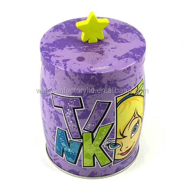 
metal tin can box food grade custom design bulge shape for toys and stationery 