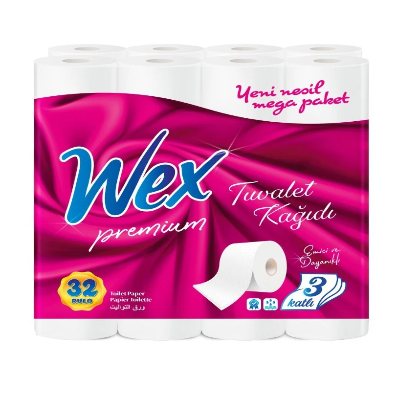 
Tissue Toilet Paper Rolls 3 ply Soft 100 % Bambu Cellulose Quality Low Price Toilet Paper 