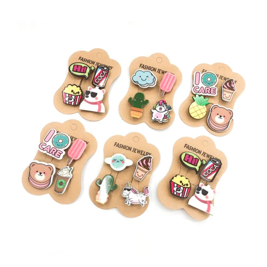 Быстрая доставка новый пластиковый значок с напечатанным логотипом одежды акриловые булавки на заказ