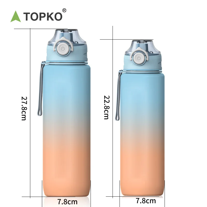 TOPKO Water Bottle, Ensure You Drink Enough Water Throughout The Day for Fitness and Outdoor Enthusiasts, Capacity 1000ml